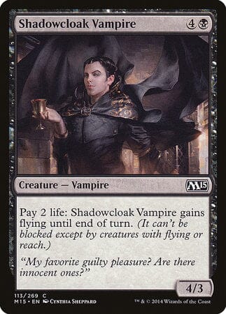 Shadowcloak Vampire [Magic 2015] MTG Single Magic: The Gathering  | Multizone: Comics And Games