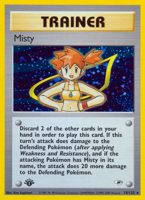 Misty (18/132) [Gym Heroes 1st Edition] Pokemon Single Pokémon  | Multizone: Comics And Games