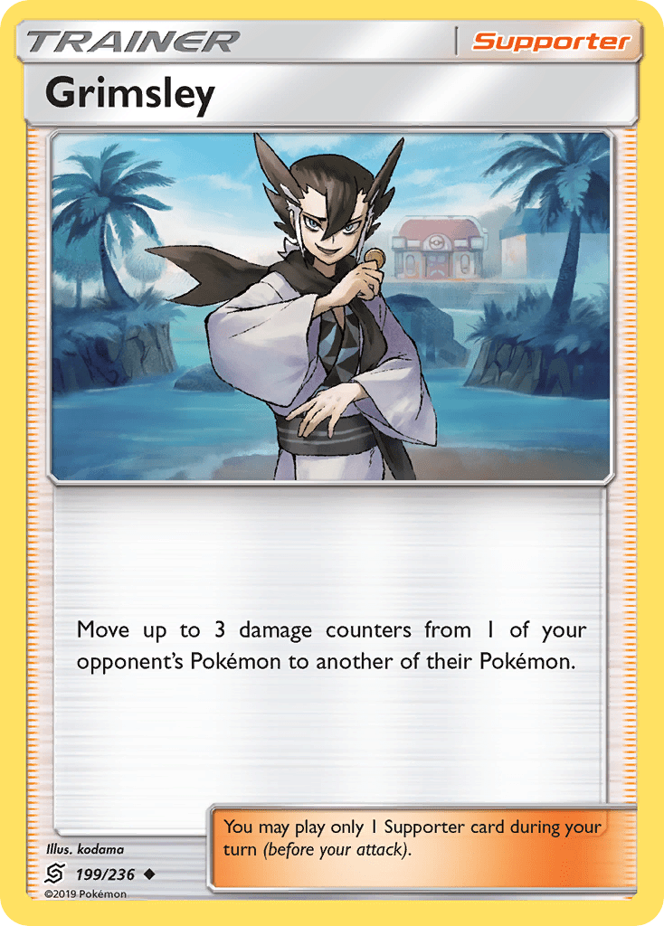 Grimsley (199/236) [Sun & Moon: Unified Minds] Pokemon Single Pokémon  | Multizone: Comics And Games