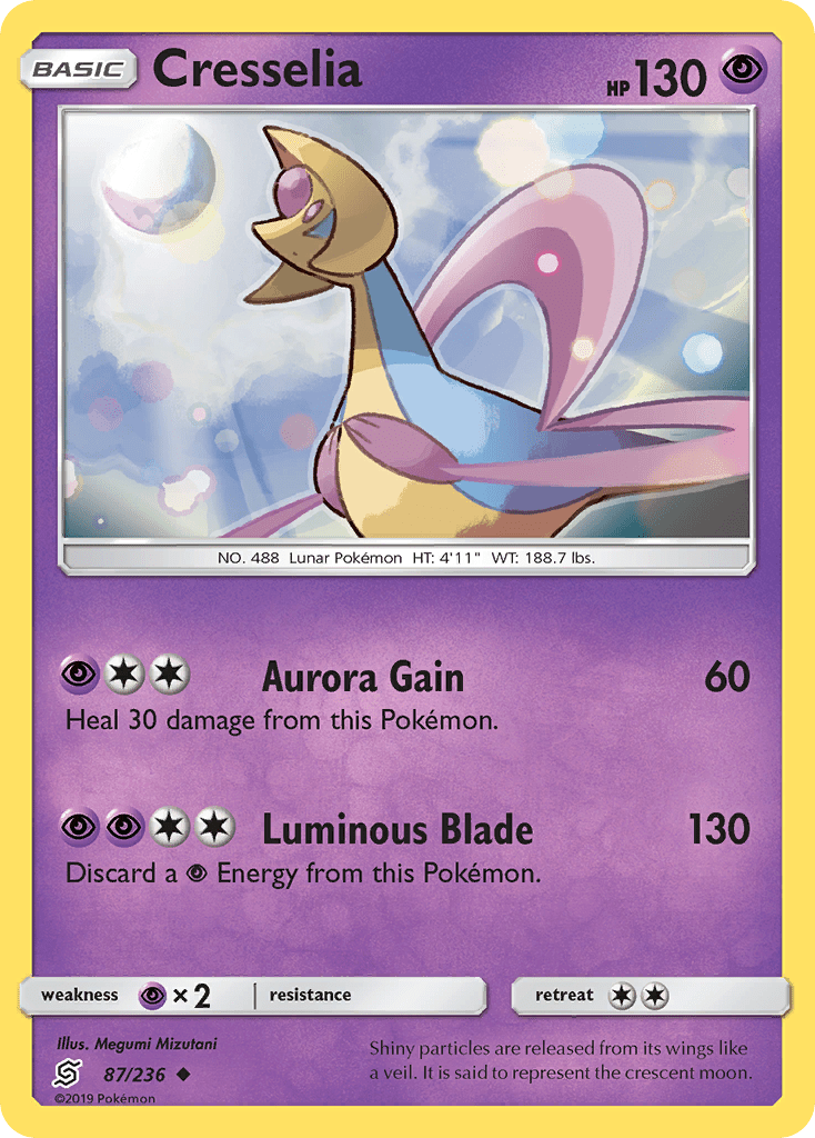 Cresselia (87/236) [Sun & Moon: Unified Minds] Pokemon Single Pokémon  | Multizone: Comics And Games