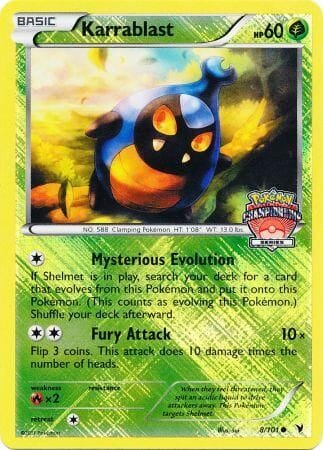Karrablast (8/101) (Championship Promo) [Black & White: Noble Victories] Pokemon Single Pokémon  | Multizone: Comics And Games