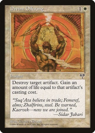 Divine Offering [Mirage] MTG Single Magic: The Gathering  | Multizone: Comics And Games