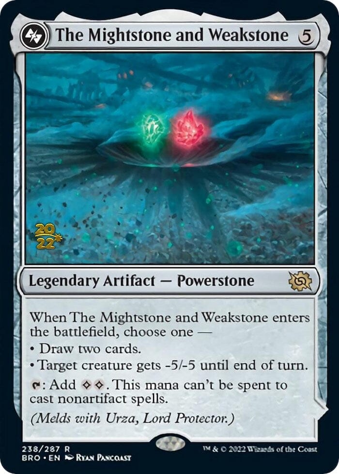 The Mightstone and Weakstone [The Brothers' War: Prerelease Promos] MTG Single Magic: The Gathering  | Multizone: Comics And Games