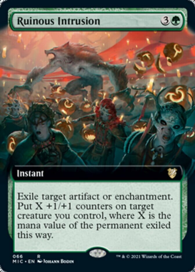 Ruinous Intrusion (Extended) [Innistrad: Midnight Hunt Commander] MTG Single Magic: The Gathering  | Multizone: Comics And Games