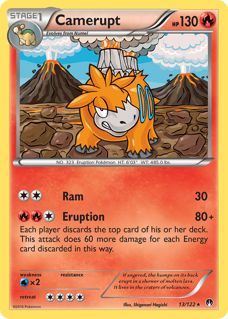 Camerupt (13/122) [XY: BREAKpoint] Pokemon Single Pokémon  | Multizone: Comics And Games