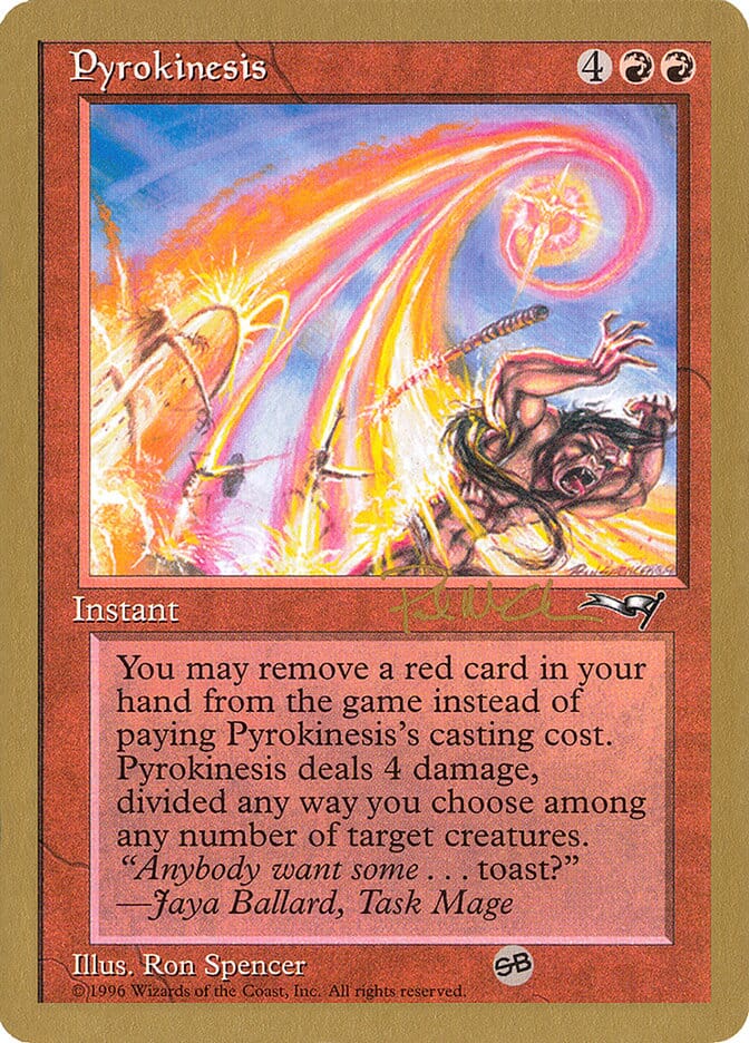 Pyrokinesis (Paul McCabe) (SB) [World Championship Decks 1997] MTG Single Magic: The Gathering  | Multizone: Comics And Games
