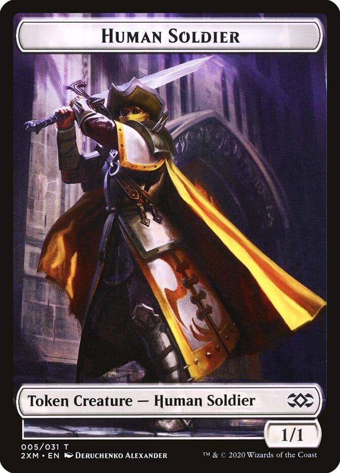 Human Soldier Token [Double Masters] MTG Single Magic: The Gathering  | Multizone: Comics And Games