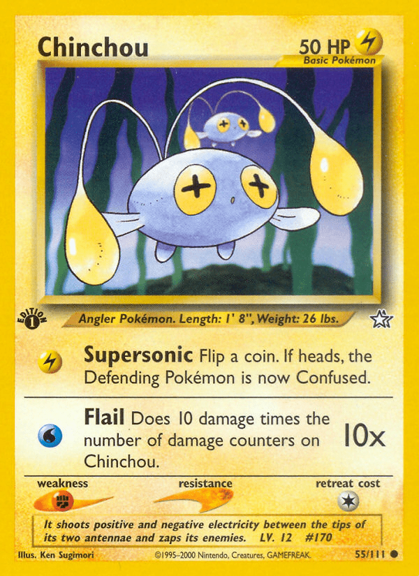 Chinchou (55/111) [Neo Genesis 1st Edition] Pokemon Single Pokémon  | Multizone: Comics And Games