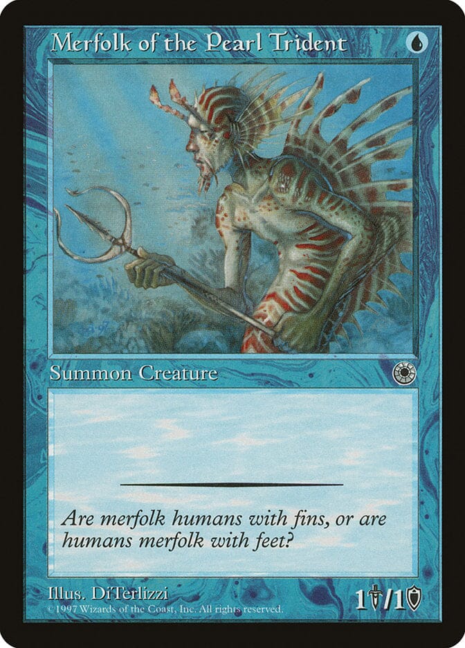 Merfolk of the Pearl Trident [Portal] MTG Single Magic: The Gathering  | Multizone: Comics And Games