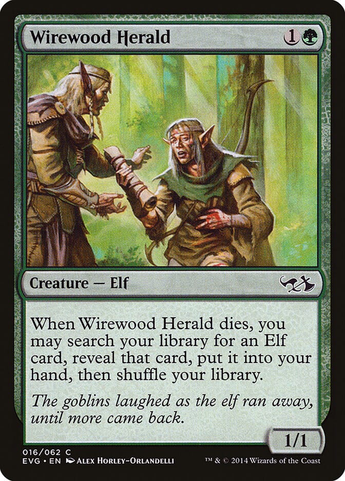 Wirewood Herald (Elves vs. Goblins) [Duel Decks Anthology] MTG Single Magic: The Gathering  | Multizone: Comics And Games
