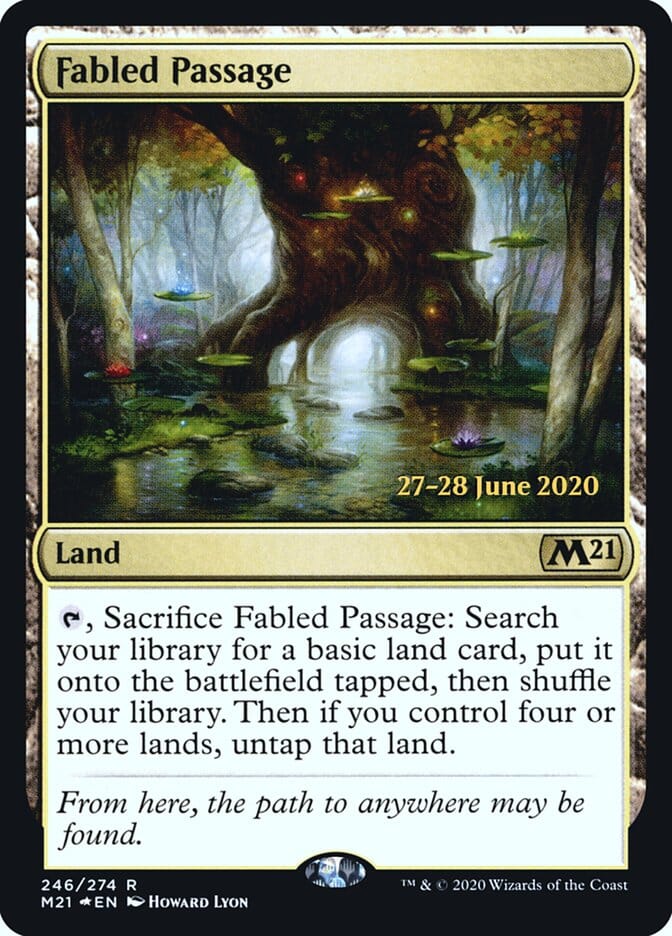 Fabled Passage [Core Set 2021 Prerelease Promos] MTG Single Magic: The Gathering  | Multizone: Comics And Games