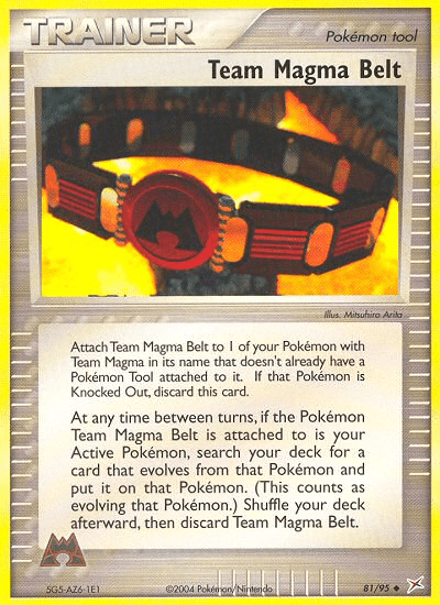 Team Magma Belt (81/95) [EX: Team Magma vs Team Aqua] Pokemon Single Pokémon  | Multizone: Comics And Games