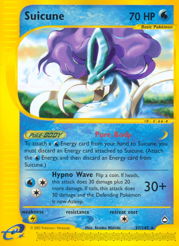 Suicune (37/147) [Aquapolis] Pokemon Single Pokémon  | Multizone: Comics And Games