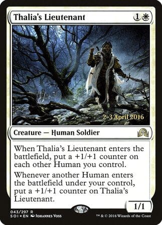 Thalia's Lieutenant [Shadows over Innistrad Promos] MTG Single Magic: The Gathering  | Multizone: Comics And Games