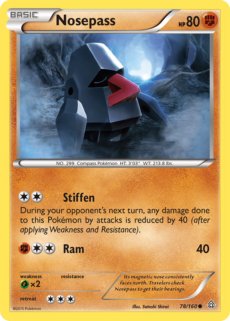 Nosepass (78/160) [XY: Primal Clash] Pokemon Single Pokémon  | Multizone: Comics And Games
