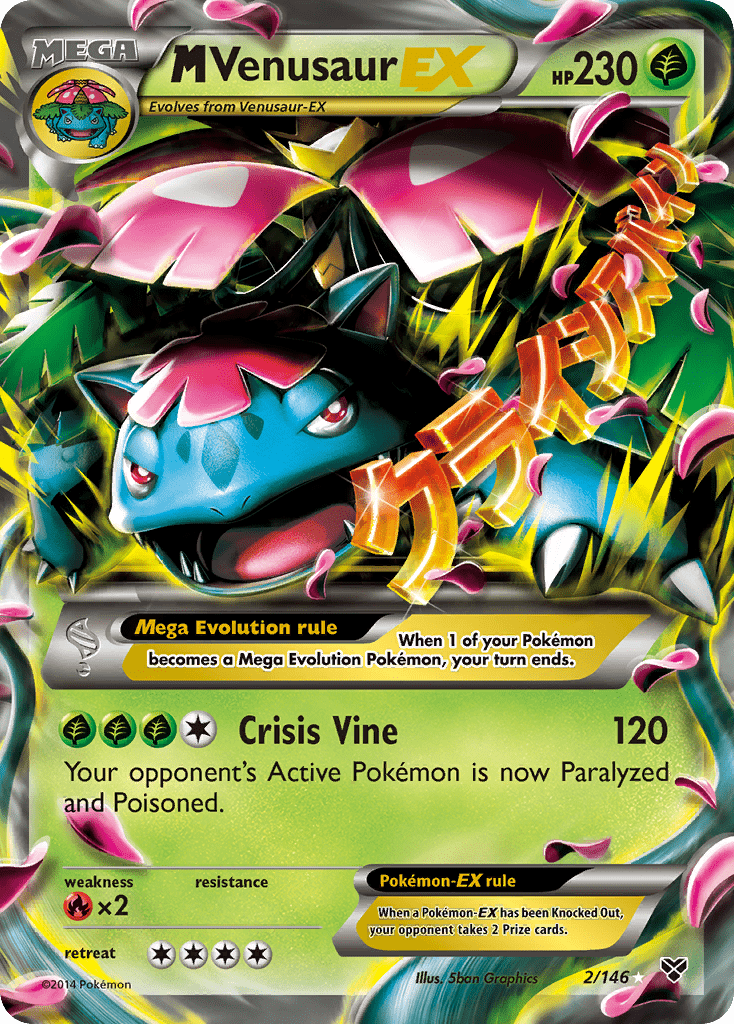 M Venusaur EX (2/146) [XY: Base Set] Pokemon Single Pokémon  | Multizone: Comics And Games