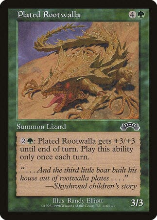 Plated Rootwalla [Exodus] MTG Single Magic: The Gathering  | Multizone: Comics And Games