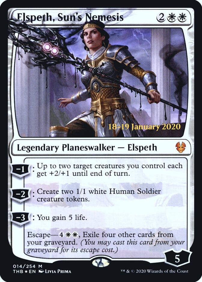 Elspeth, Sun's Nemesis [Theros Beyond Death Prerelease Promos] MTG Single Magic: The Gathering  | Multizone: Comics And Games