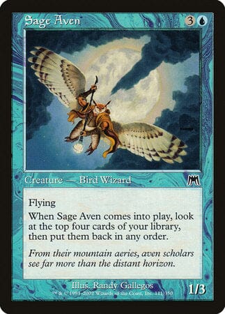 Sage Aven [Onslaught] MTG Single Magic: The Gathering  | Multizone: Comics And Games