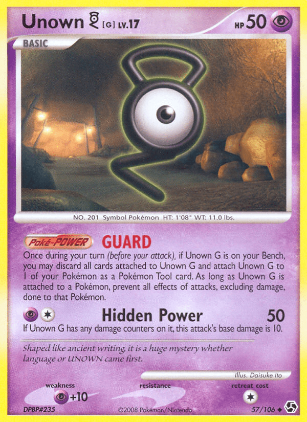 Unown G (57/106) [Diamond & Pearl: Great Encounters] Pokemon Single Pokémon  | Multizone: Comics And Games