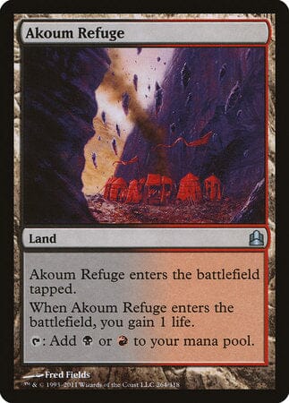 Akoum Refuge [Commander 2011] MTG Single Magic: The Gathering  | Multizone: Comics And Games