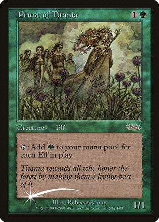 Priest of Titania [Friday Night Magic 2003] MTG Single Magic: The Gathering  | Multizone: Comics And Games