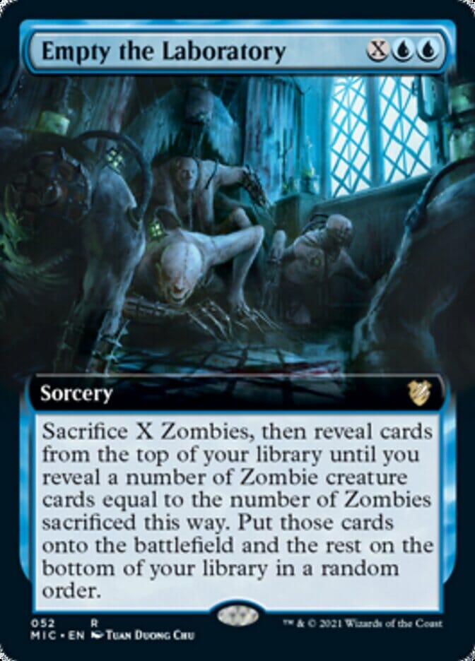 Empty the Laboratory (Extended) [Innistrad: Midnight Hunt Commander] MTG Single Magic: The Gathering  | Multizone: Comics And Games