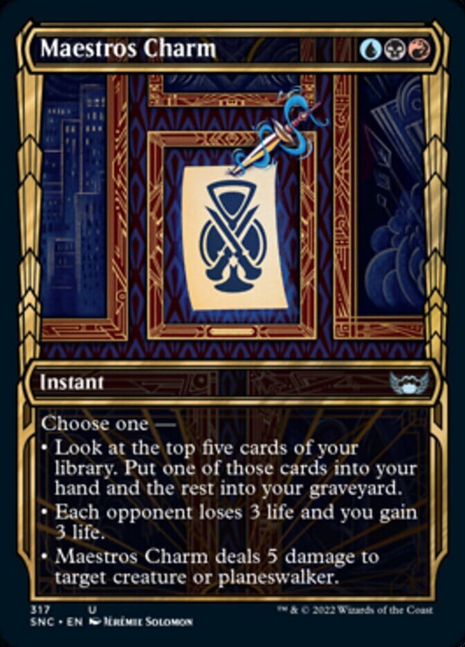 Maestros Charm (Showcase Golden Age) [Streets of New Capenna] MTG Single Magic: The Gathering  | Multizone: Comics And Games