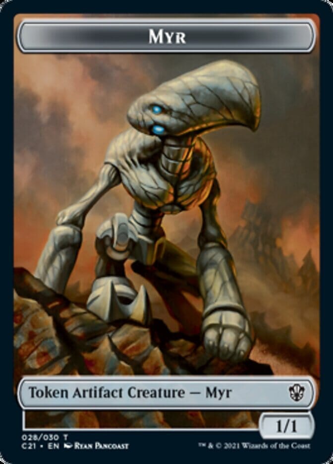 Myr // Treasure Token [Commander 2021 Tokens] MTG Single Magic: The Gathering  | Multizone: Comics And Games