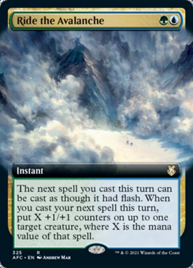 Ride the Avalanche (Extended) [Dungeons & Dragons: Adventures in the Forgotten Realms Commander] MTG Single Magic: The Gathering  | Multizone: Comics And Games