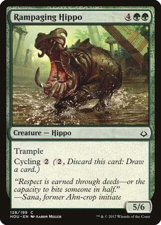 Rampaging Hippo [Hour of Devastation] MTG Single Magic: The Gathering  | Multizone: Comics And Games