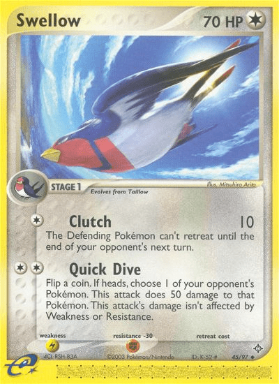 Swellow (45/97) [EX: Dragon] Pokemon Single Pokémon  | Multizone: Comics And Games