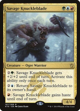 Savage Knuckleblade [Khans of Tarkir] MTG Single Magic: The Gathering  | Multizone: Comics And Games