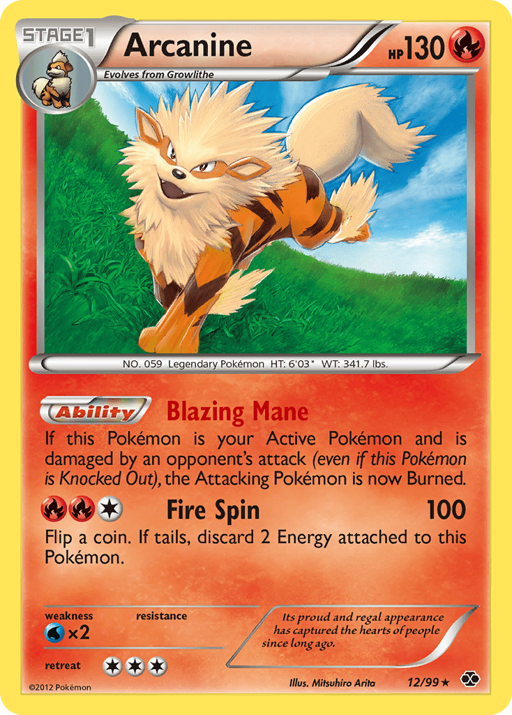 Arcanine (12/99) [Black & White: Next Destinies] Pokemon Single Pokémon  | Multizone: Comics And Games