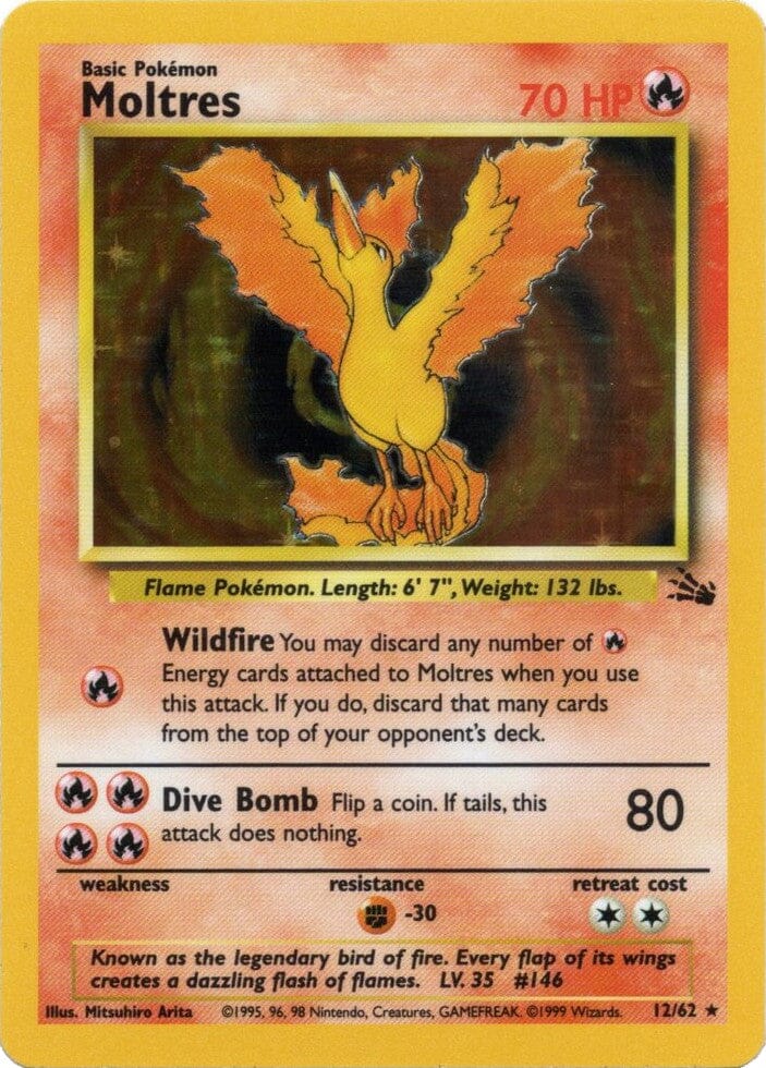 Moltres (12/62) [Fossil Unlimited] Pokemon Single Pokémon  | Multizone: Comics And Games