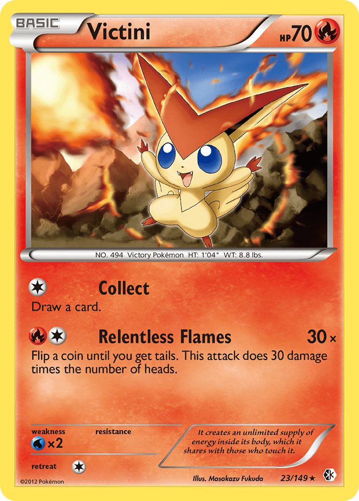 Victini (23/149) [Black & White: Boundaries Crossed] Pokemon Single Pokémon  | Multizone: Comics And Games