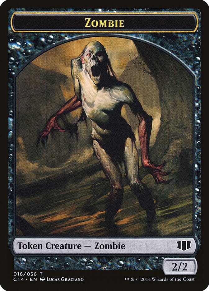 Demon (012/036) // Zombie (016/036) Double-sided Token [Commander 2014 Tokens] MTG Single Magic: The Gathering  | Multizone: Comics And Games