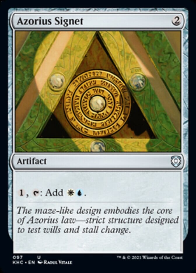Azorius Signet [Kaldheim Commander] MTG Single Magic: The Gathering  | Multizone: Comics And Games