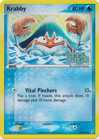 Krabby (54/100) (Stamped) [EX: Crystal Guardians] Pokemon Single Pokémon  | Multizone: Comics And Games
