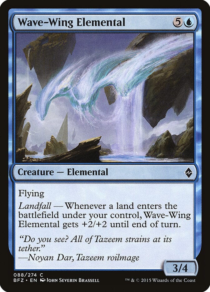 Wave-Wing Elemental [Battle for Zendikar] MTG Single Magic: The Gathering  | Multizone: Comics And Games