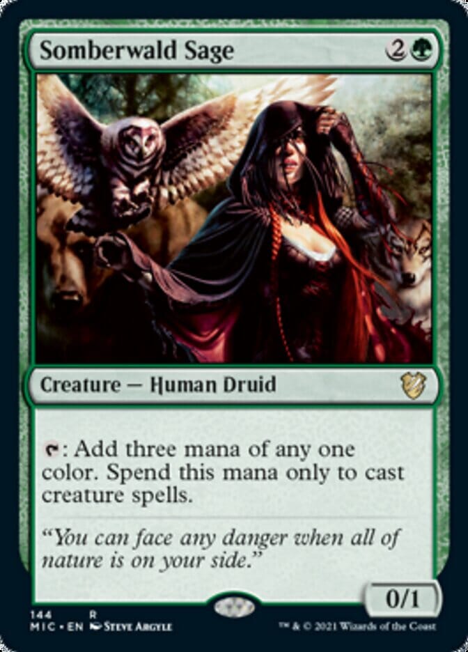 Somberwald Sage [Innistrad: Midnight Hunt Commander] MTG Single Magic: The Gathering  | Multizone: Comics And Games
