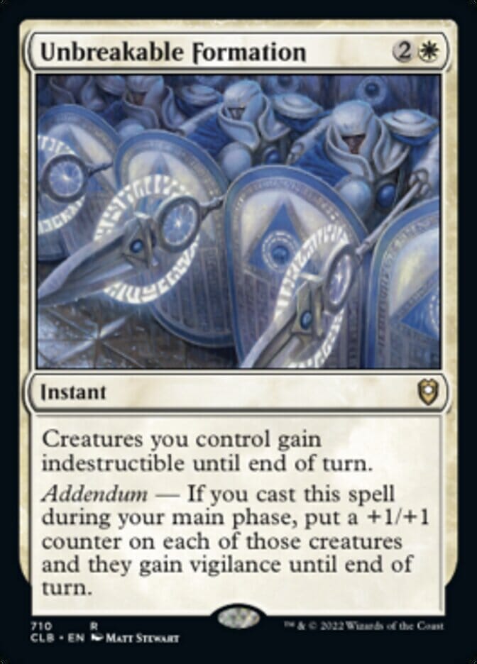 Unbreakable Formation [Commander Legends: Battle for Baldur's Gate] MTG Single Magic: The Gathering  | Multizone: Comics And Games