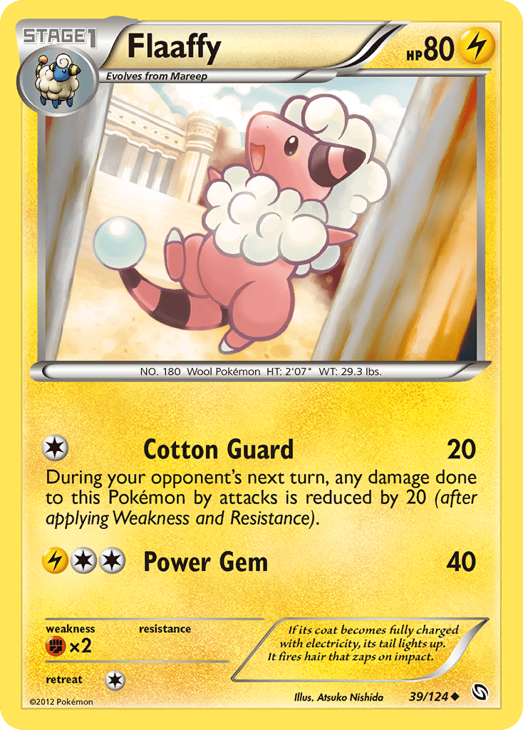 Flaaffy (39/124) [Black & White: Dragons Exalted] Pokemon Single Pokémon  | Multizone: Comics And Games