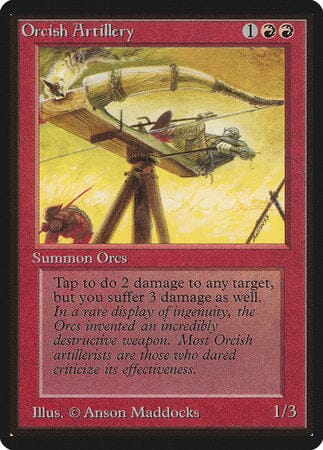 Orcish Artillery [Limited Edition Beta] MTG Single Magic: The Gathering  | Multizone: Comics And Games