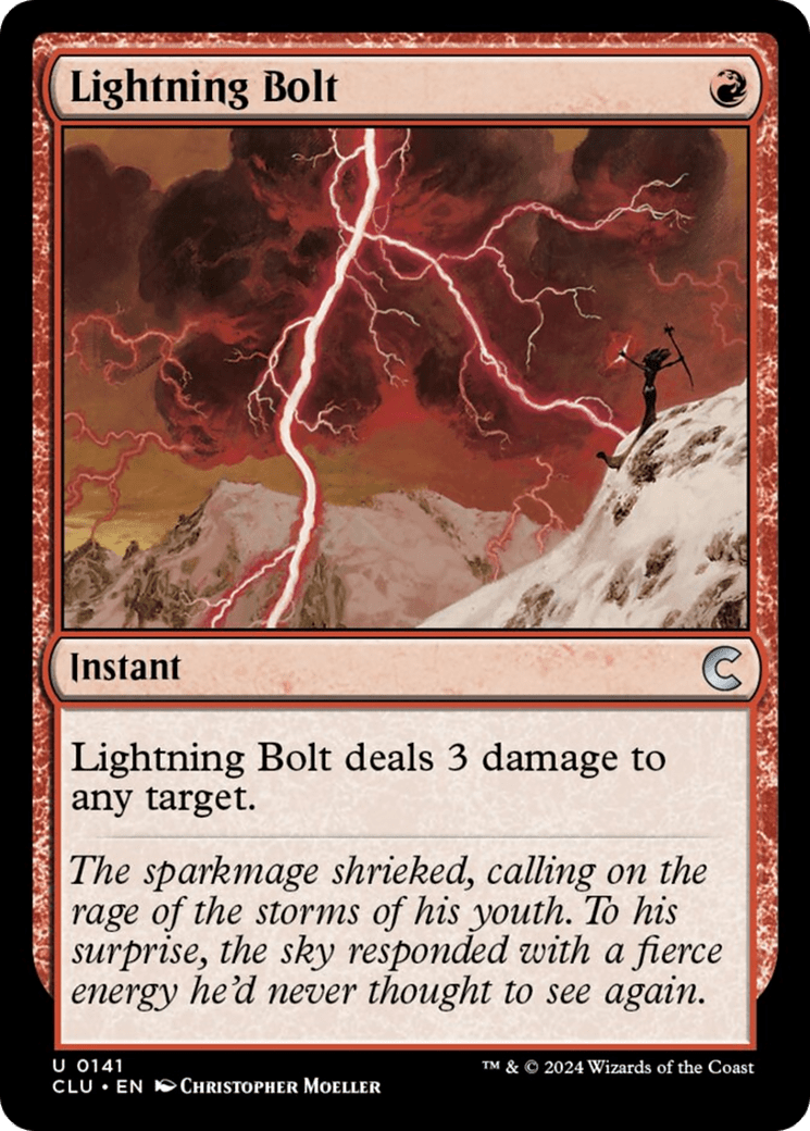 Lightning Bolt [Ravnica: Clue Edition] MTG Single Magic: The Gathering  | Multizone: Comics And Games