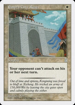 Empty City Ruse [Portal Three Kingdoms] MTG Single Magic: The Gathering  | Multizone: Comics And Games