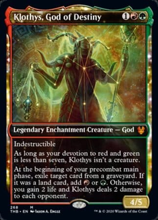 Klothys, God of Destiny (Showcase) [Theros Beyond Death] MTG Single Magic: The Gathering  | Multizone: Comics And Games