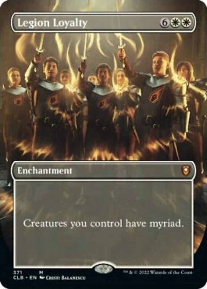 Legion Loyalty (Borderless Alternate Art) [Commander Legends: Battle for Baldur's Gate] MTG Single Magic: The Gathering  | Multizone: Comics And Games