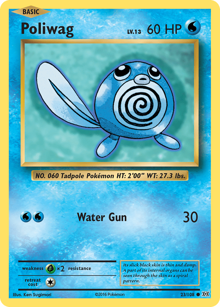 Poliwag (23/108) [XY: Evolutions] Pokemon Single Pokémon  | Multizone: Comics And Games