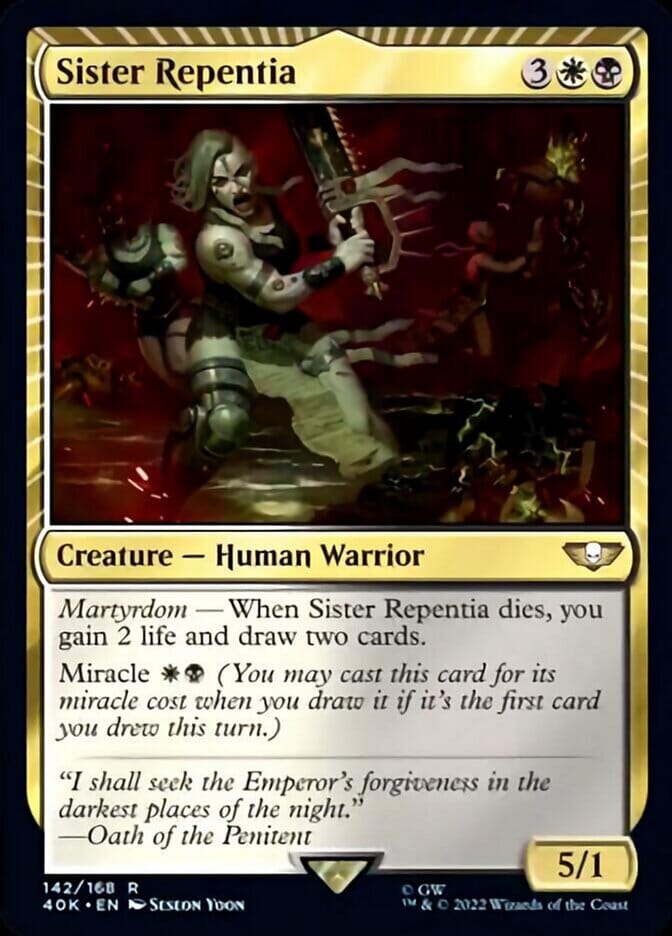 Sister Repentia [Universes Beyond: Warhammer 40,000] MTG Single Magic: The Gathering  | Multizone: Comics And Games
